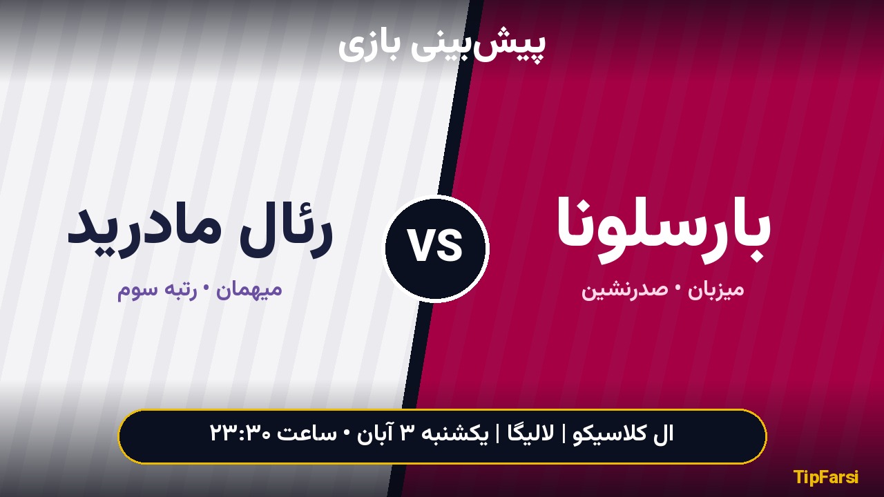 پیش‌بینی بازی بارسلونا و رئال مادرید؛ اولین ال کلاسیکو فصل در نیوکمپ
